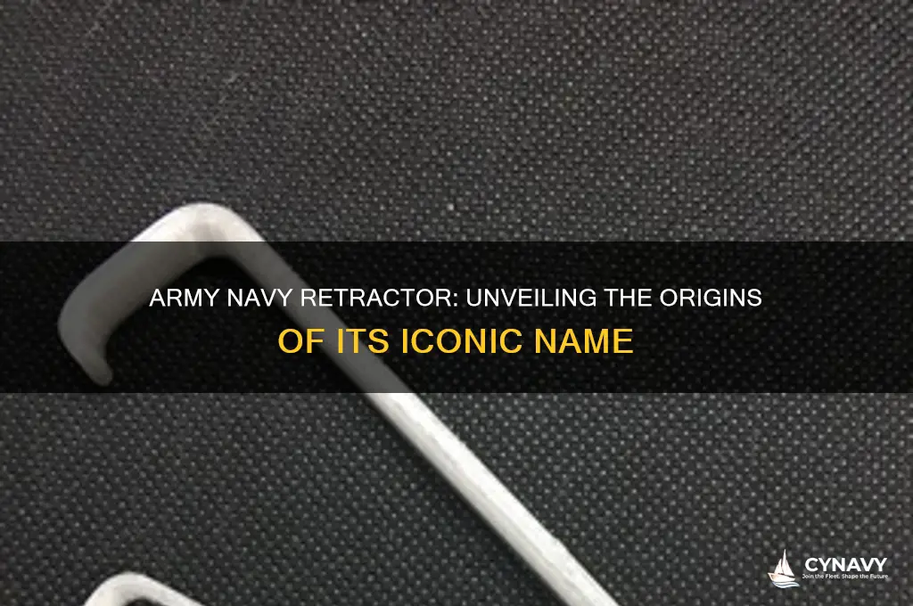 how did the army navy retractor get its name
