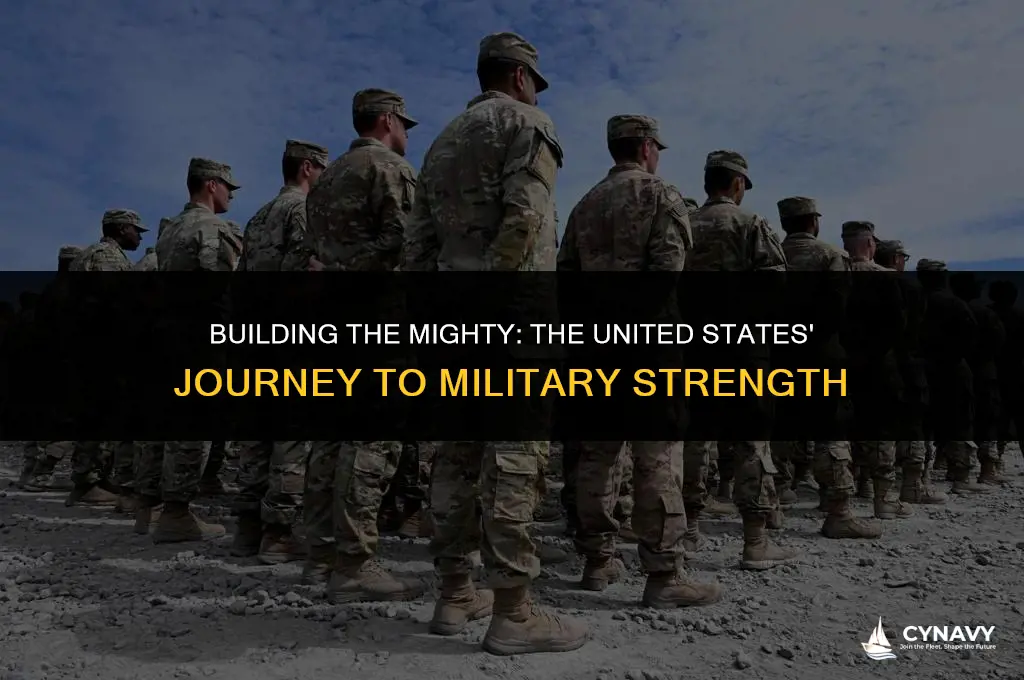 how did the united states raise an army and navy