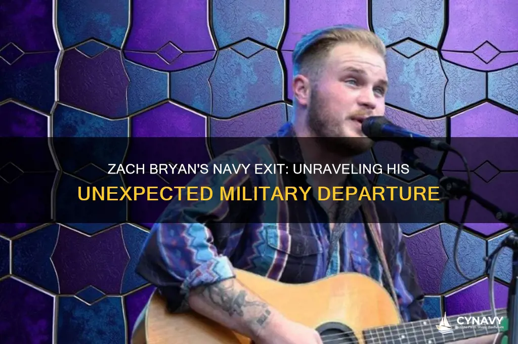 how did zach bryan get out of the navy