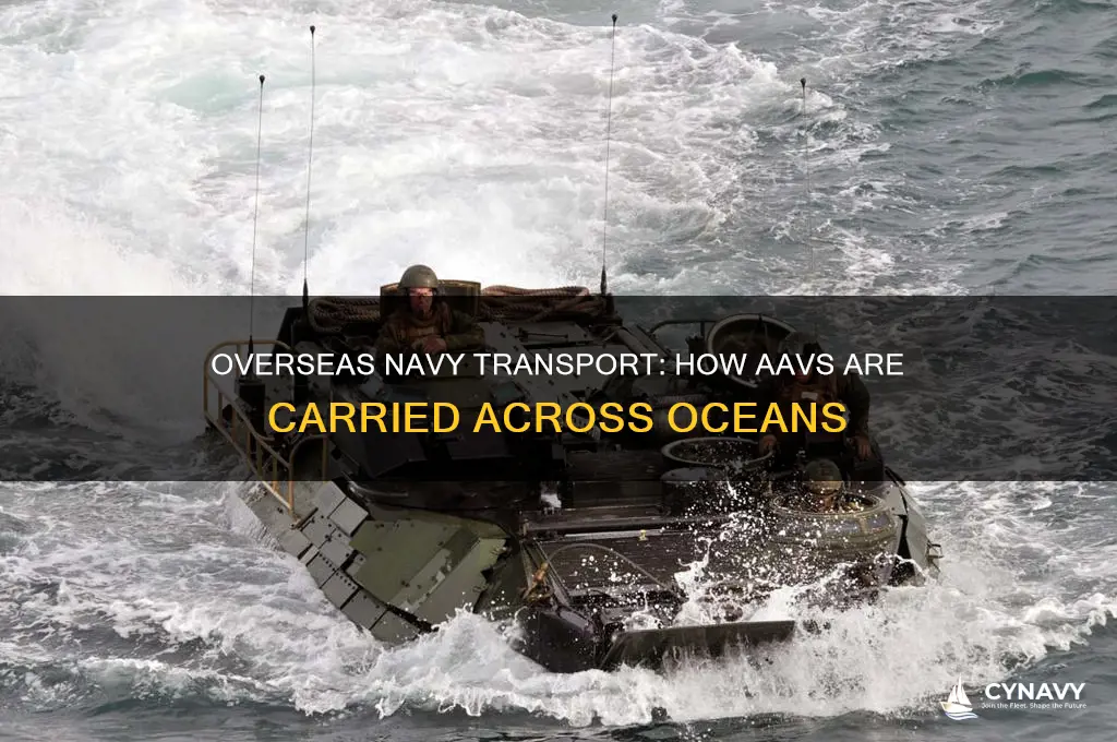 how do aavs get carried overseas navy