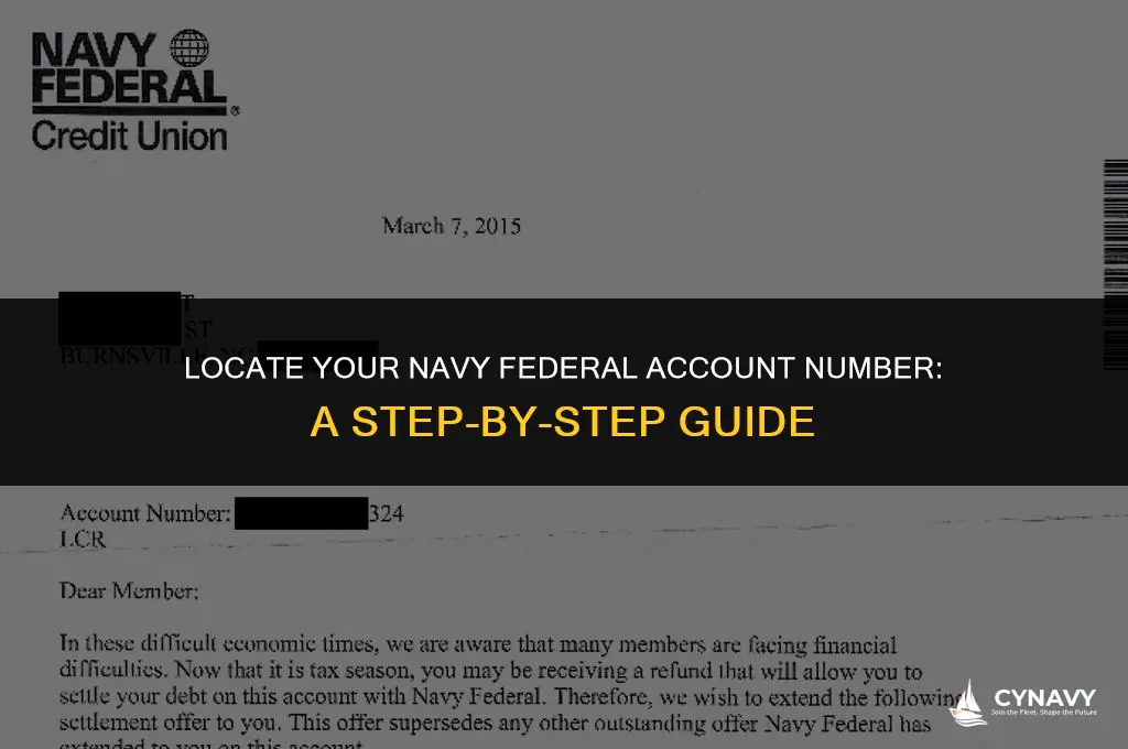 how do i find my account number for navy federal