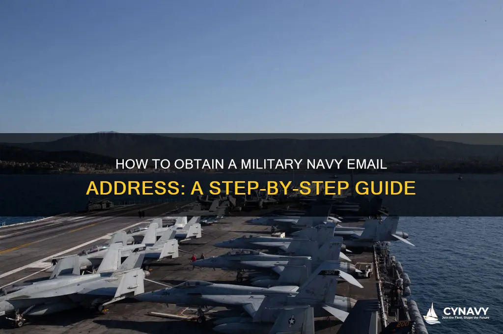 how do i get a military navy email address