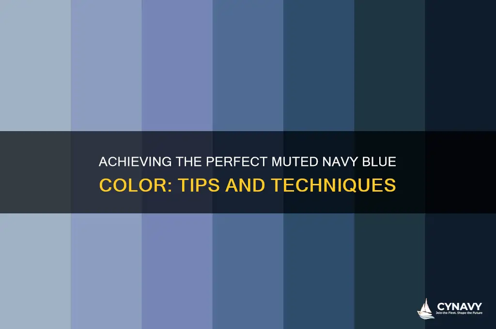 how do i get a muted navy blue color
