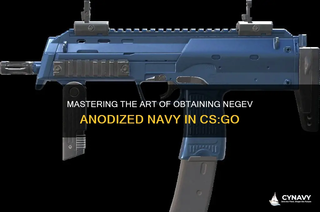 how do i get negev anodized navy