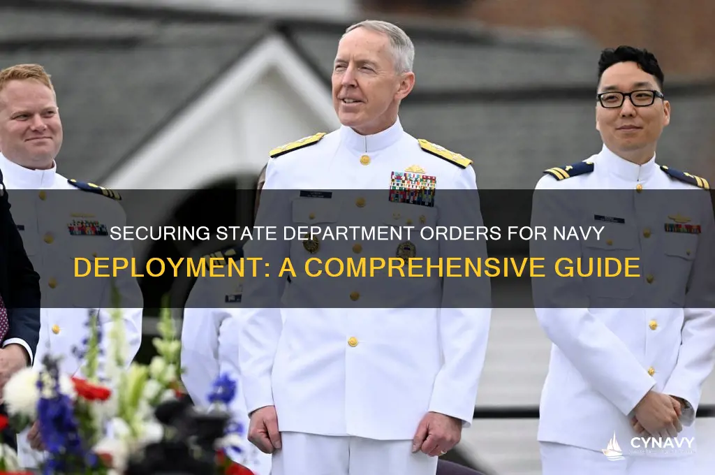 how do i get state department orders navy
