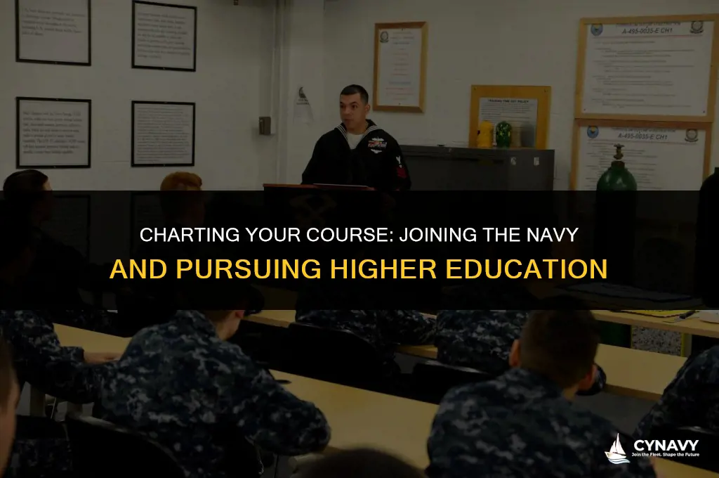 how do i join the navy and go to college