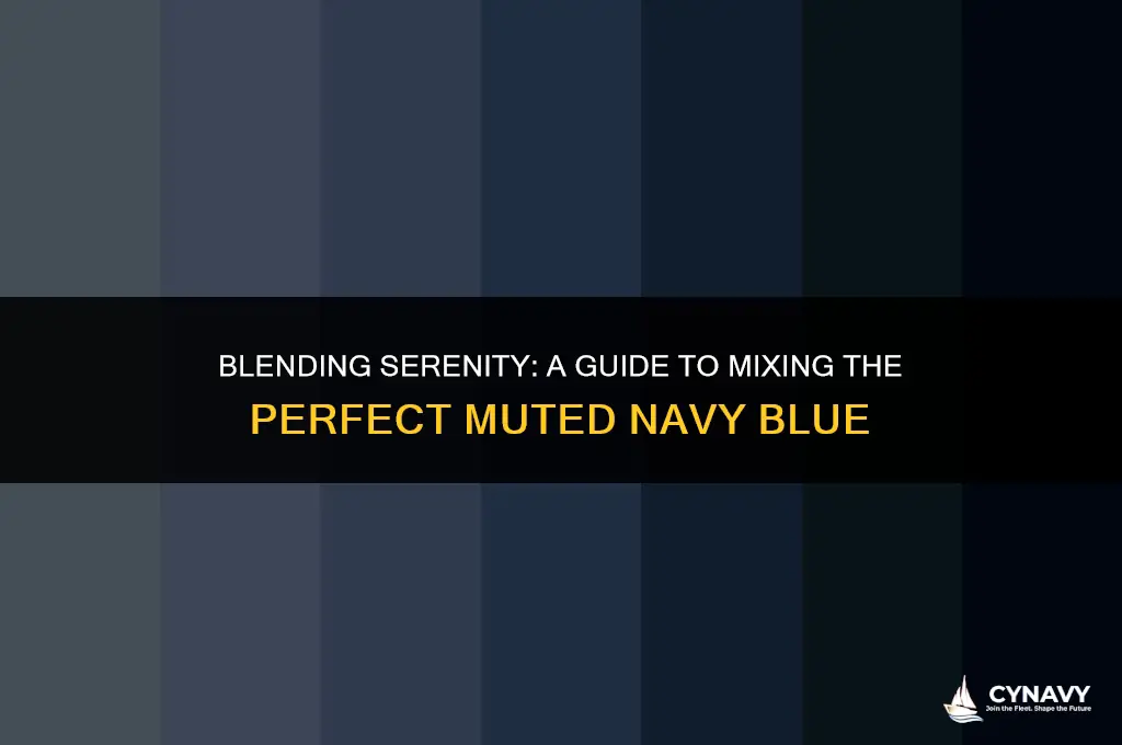 how do i mix a muted navy blue color