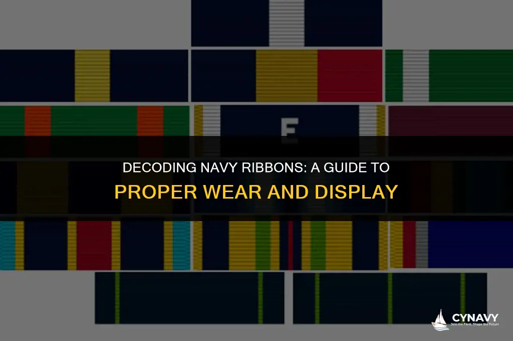 how do my navy ribbons go
