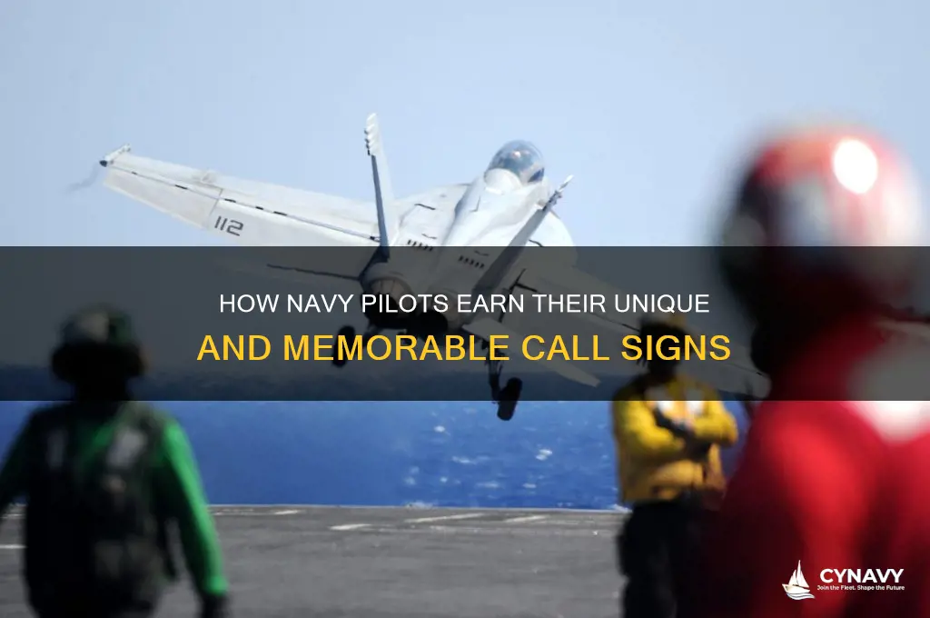 how do navy pilots get callsigns