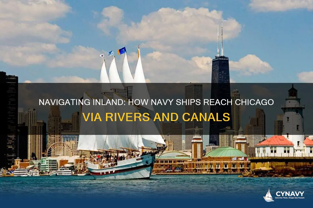 how do navy ships get to chicago