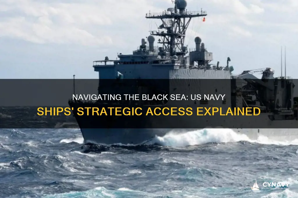 how do us navy ships get into the black sea