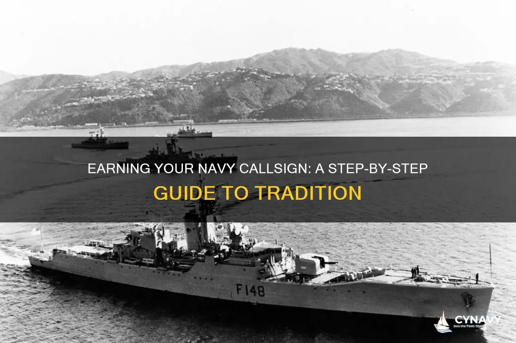 how do you get a callsign in the navy