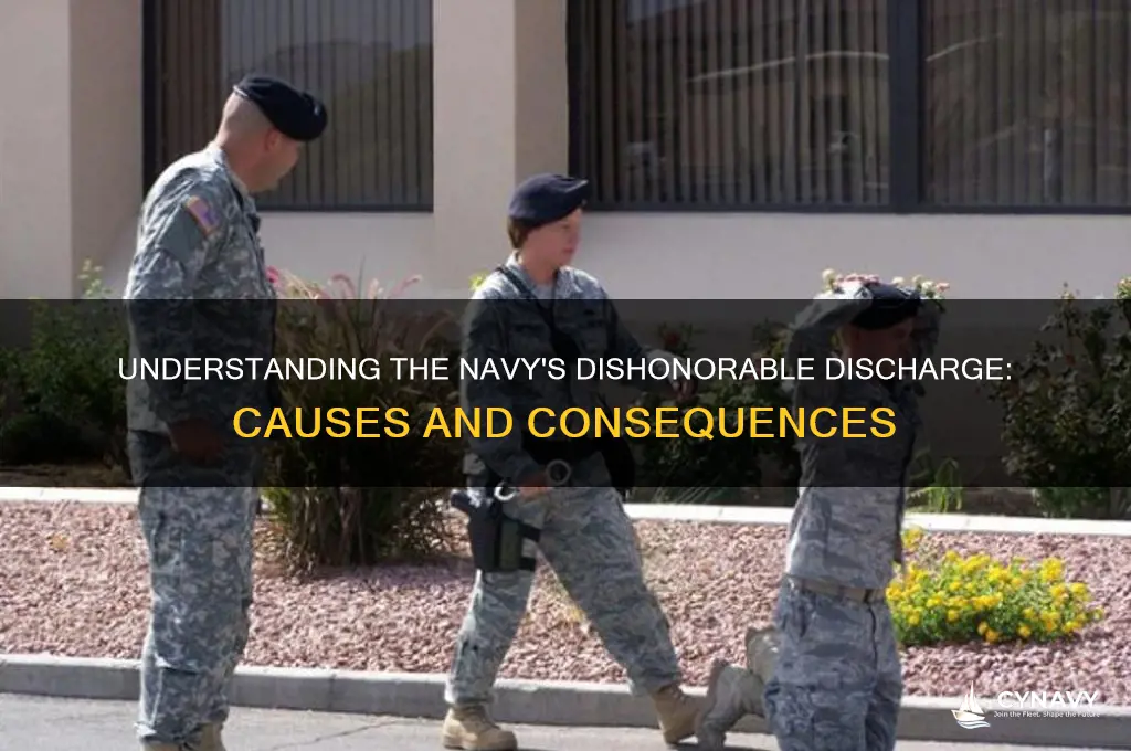 how do you get a dishonorable discharge from the navy