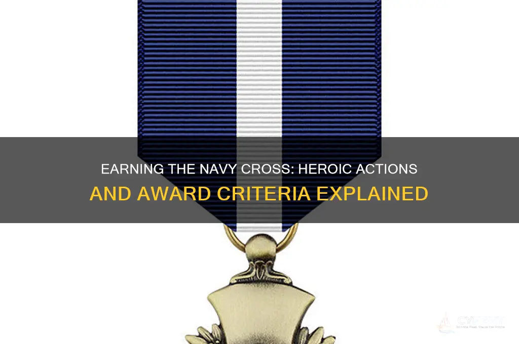 how do you get a navy cross medal