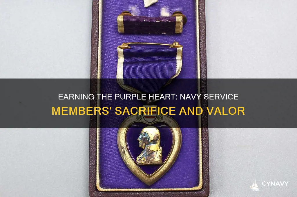 how do you get a purple heart in the navy