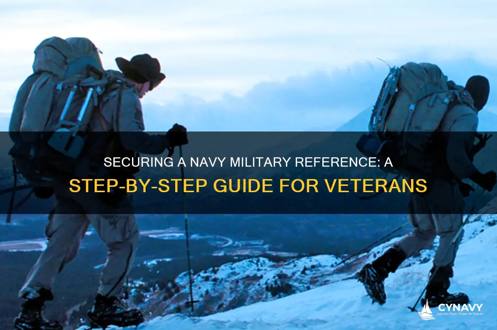 how do you get a reference from your navy military