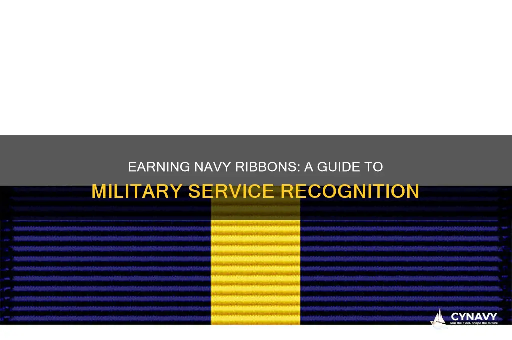 how do you get a ribbon in the navy