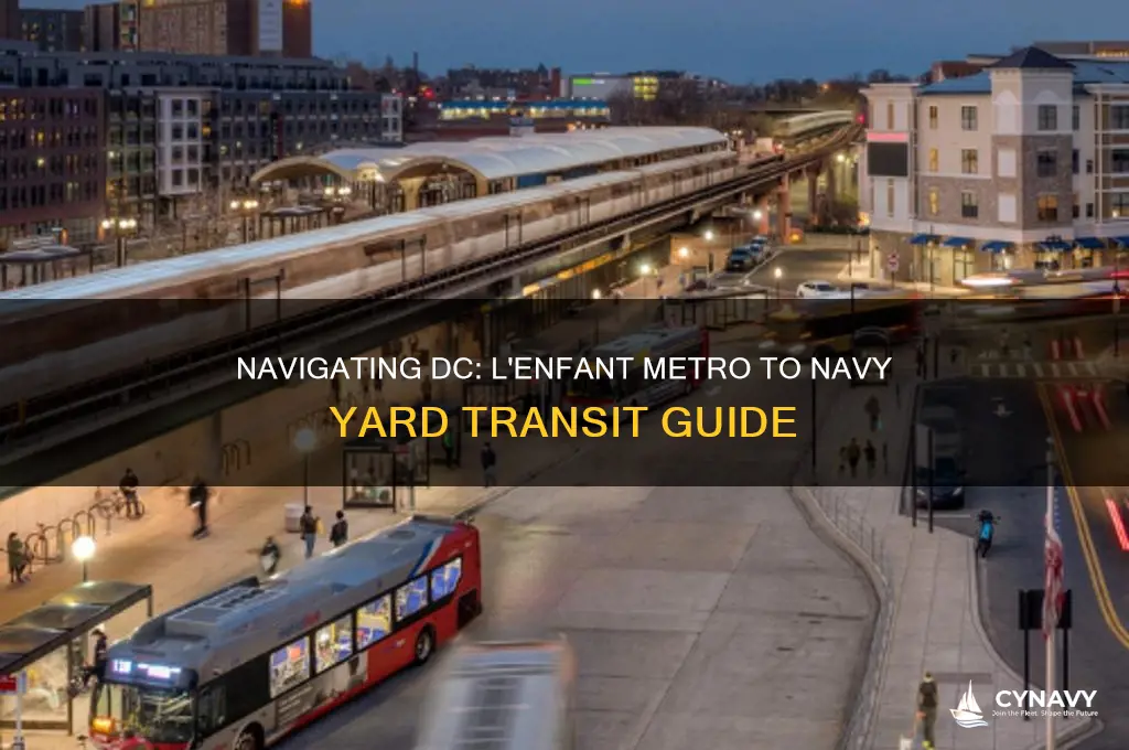 how do you get from lenfant metro to navy yard