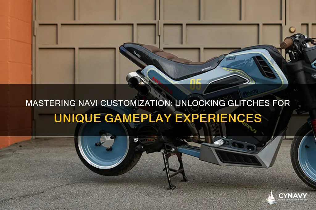 how do you get glitches in the navi cust