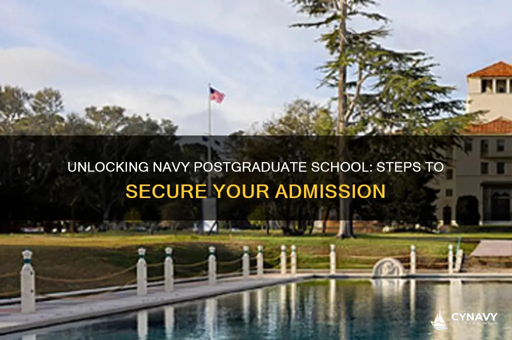 how do you get into navy post graduate school