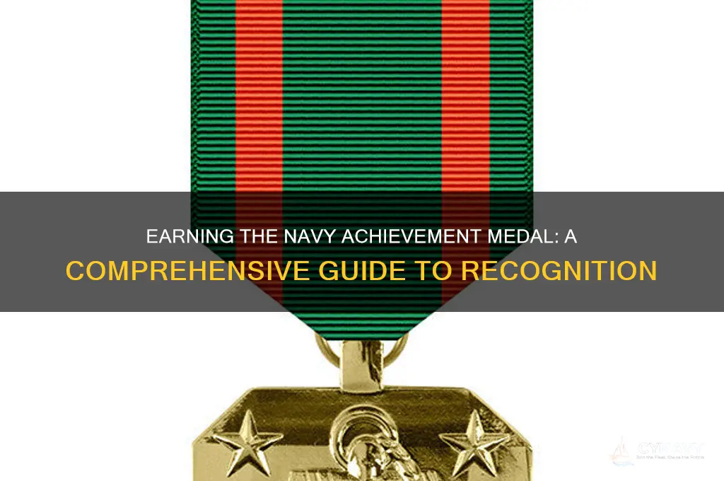 how do you get navy achievement medal