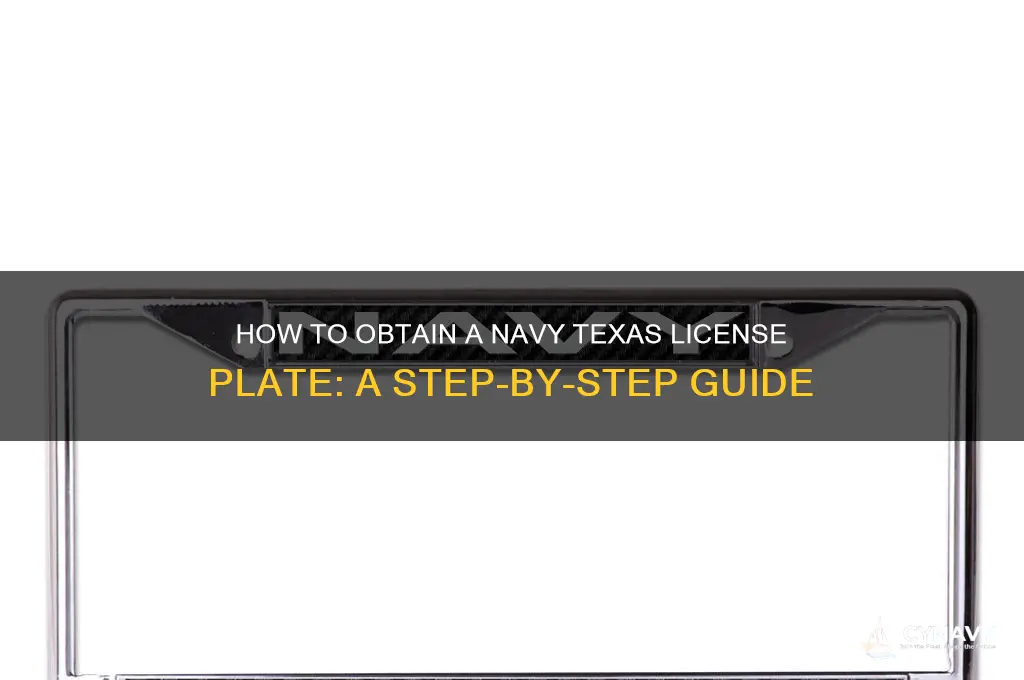 how do you get navy texas license plate