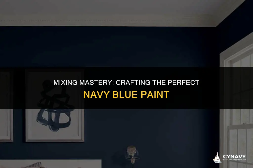 how do you make navy blue paint by mixing colors
