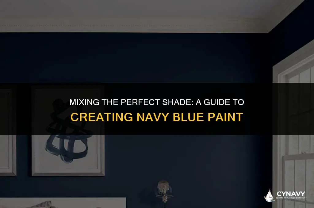 how do you make navy blue paint