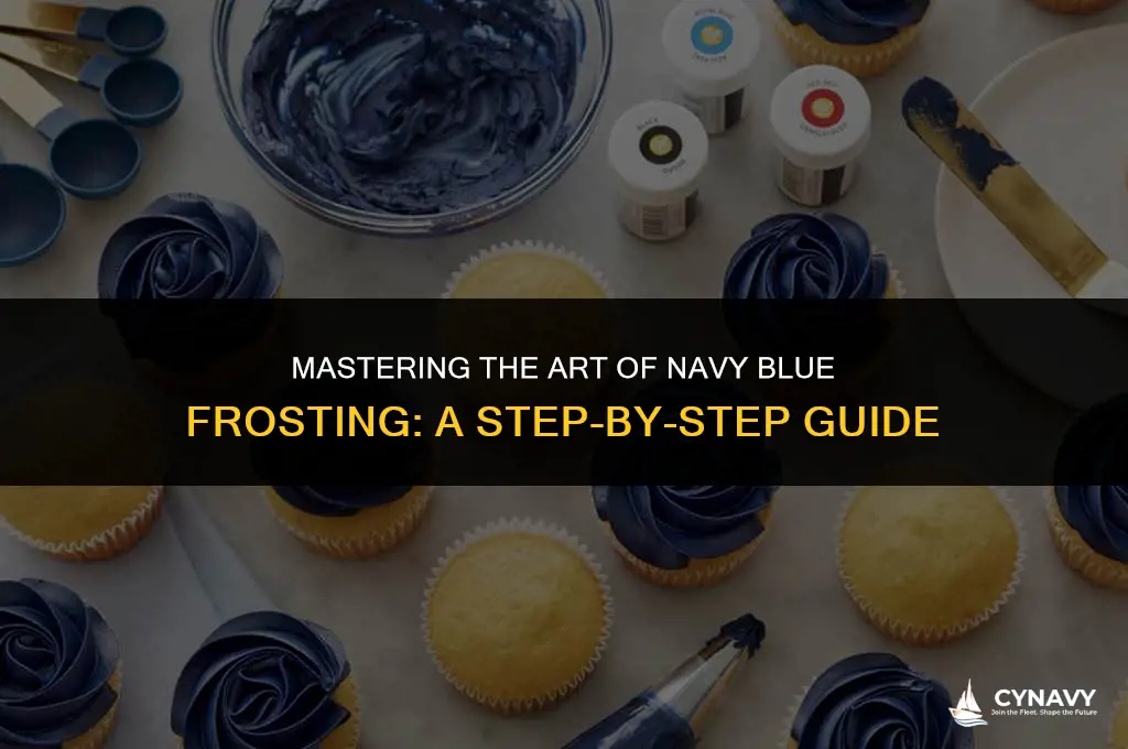 how do you make navy colored frosting