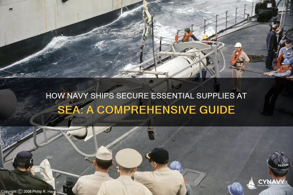 how does a navy ship get their supply