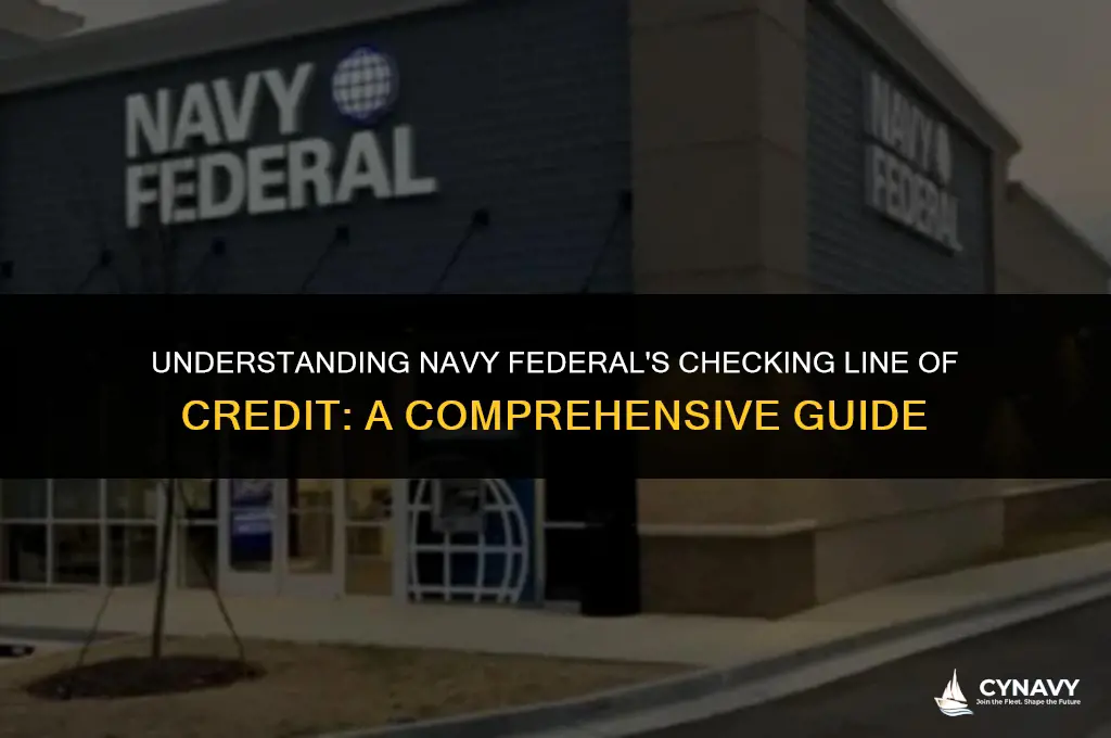 how does navy federal checking line of credit work