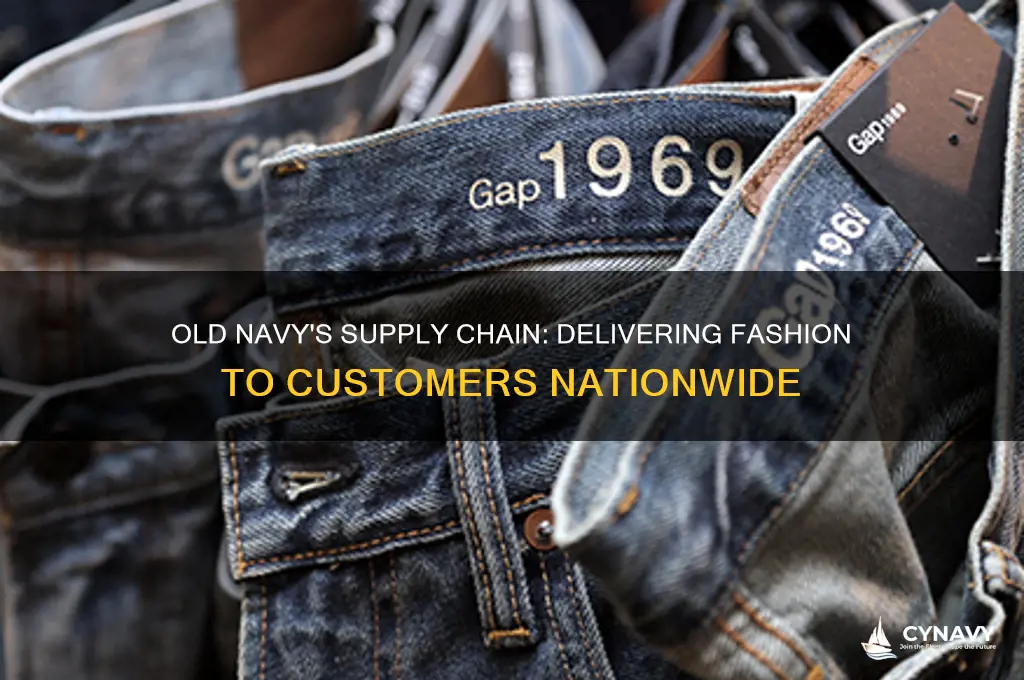 how does old navy get their products to their customers