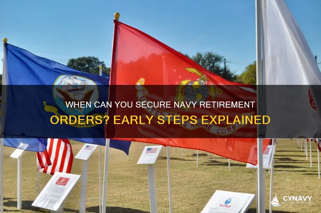 how early can i get navy retirement orders