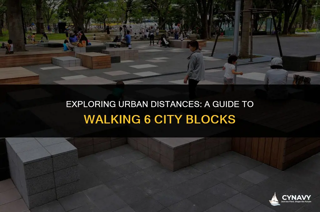 how far is 6 city blocks