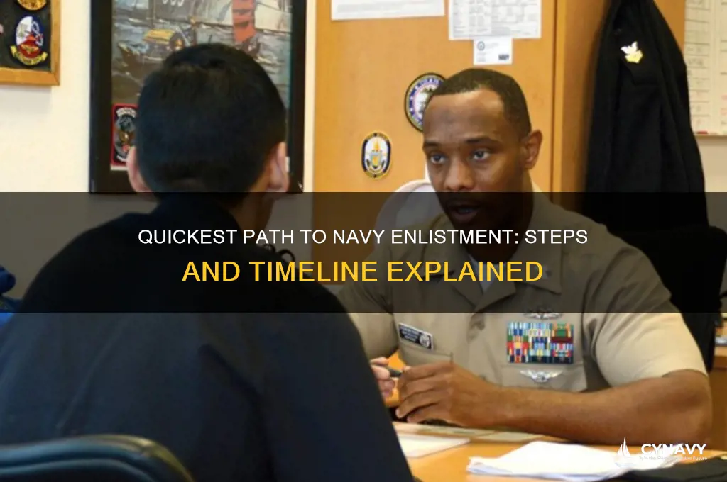how fast can you get into the navy