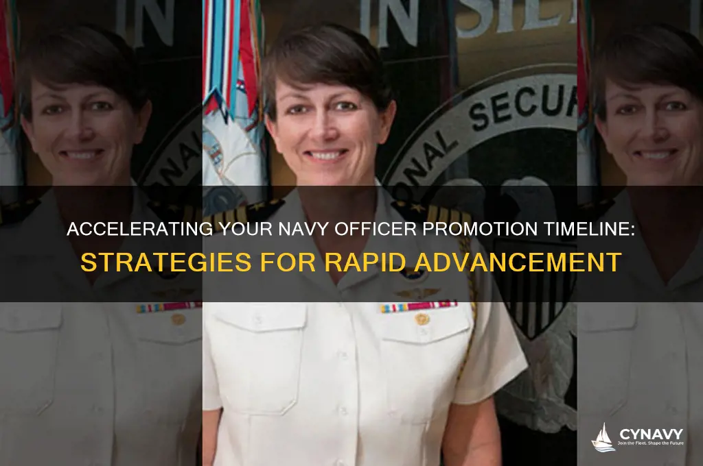 how fast can you get promoted officer core navy