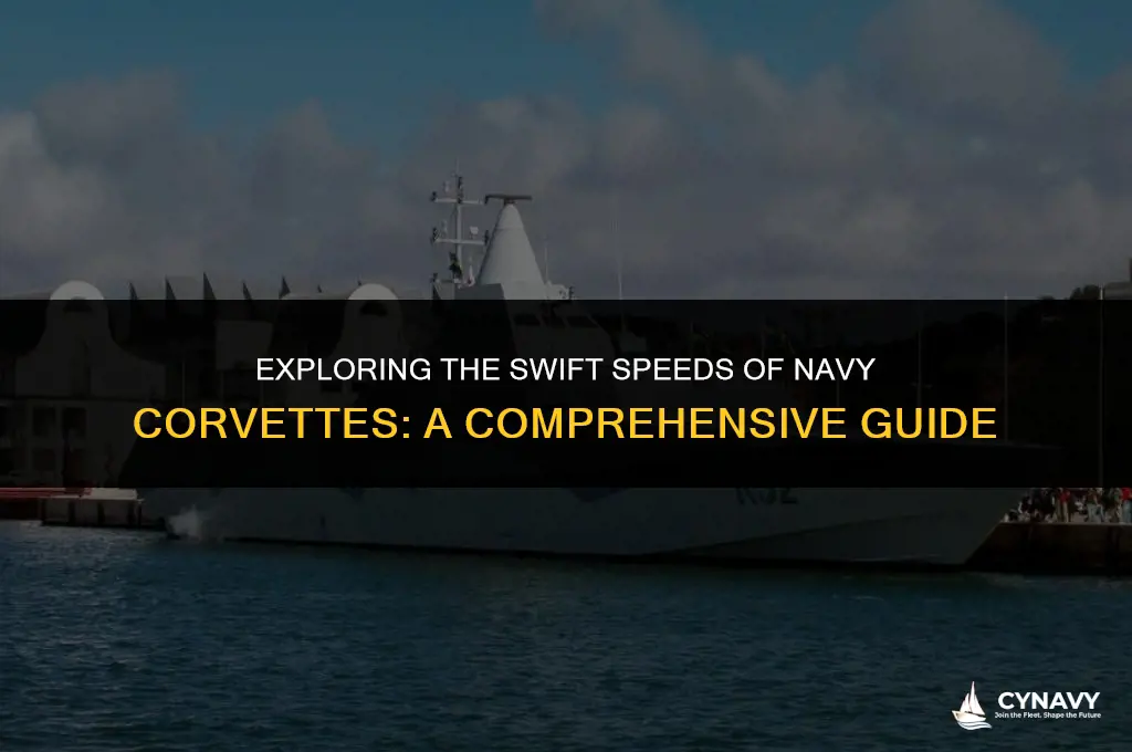 how fast to corvettes navy go