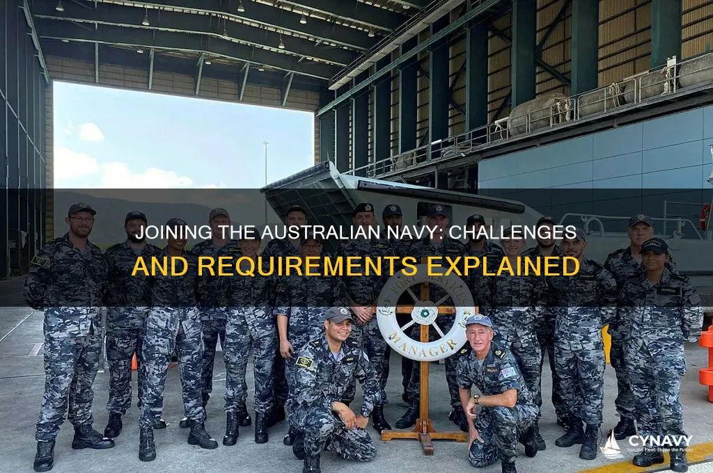 how hard is it to get into the australian navy
