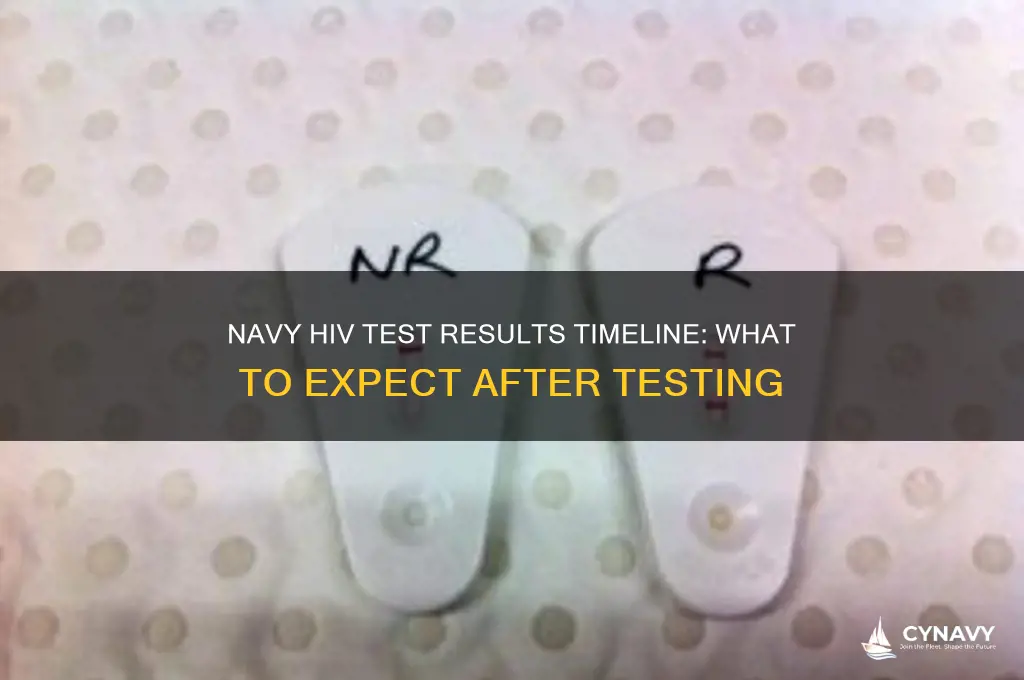 how long after navy hiv test will i get results