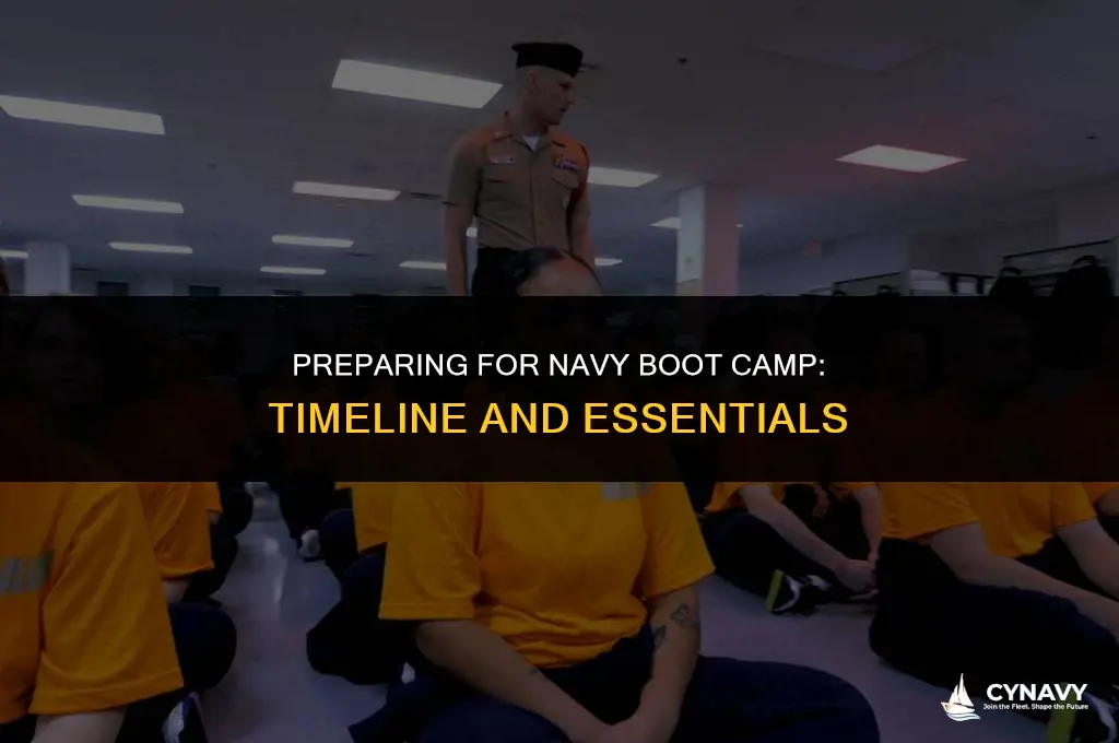 how long before you go to navy boot camp
