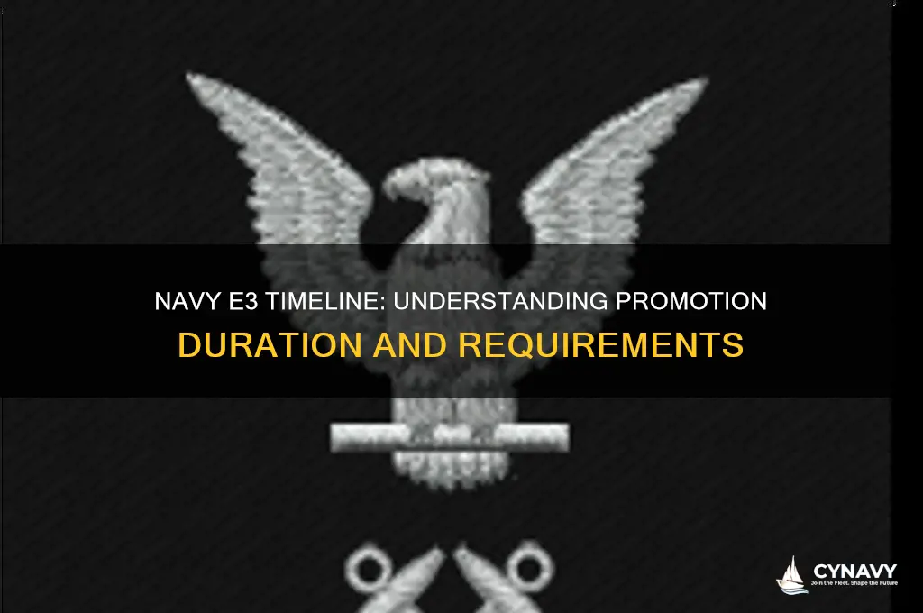 how long does it take to get e3 in navy