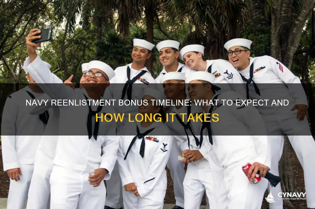 how long does it take to get reenlistment bonus navy