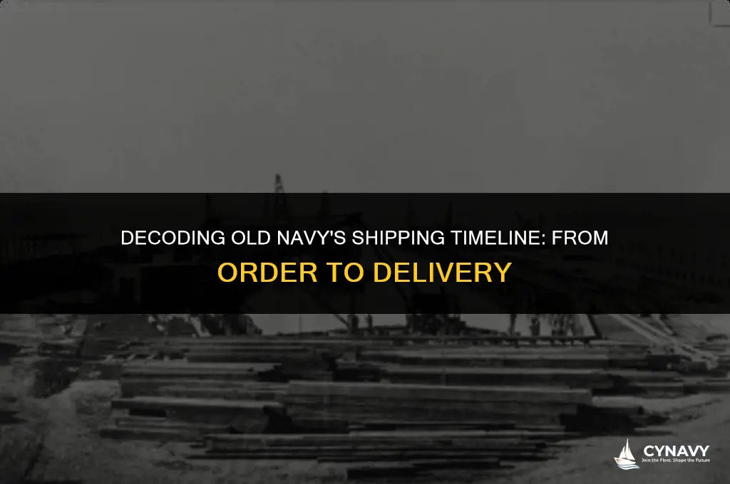 how long does old navy take to ship