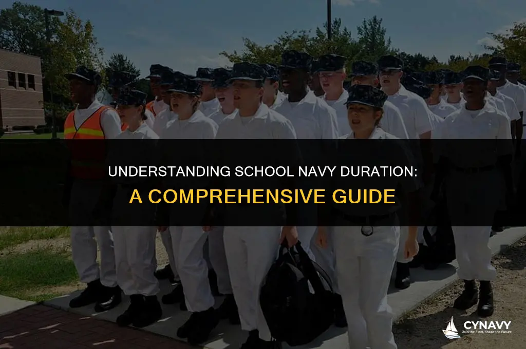how long is a school navy