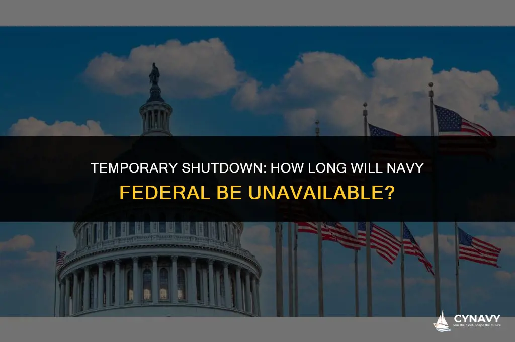 how long is navy federal going to be down