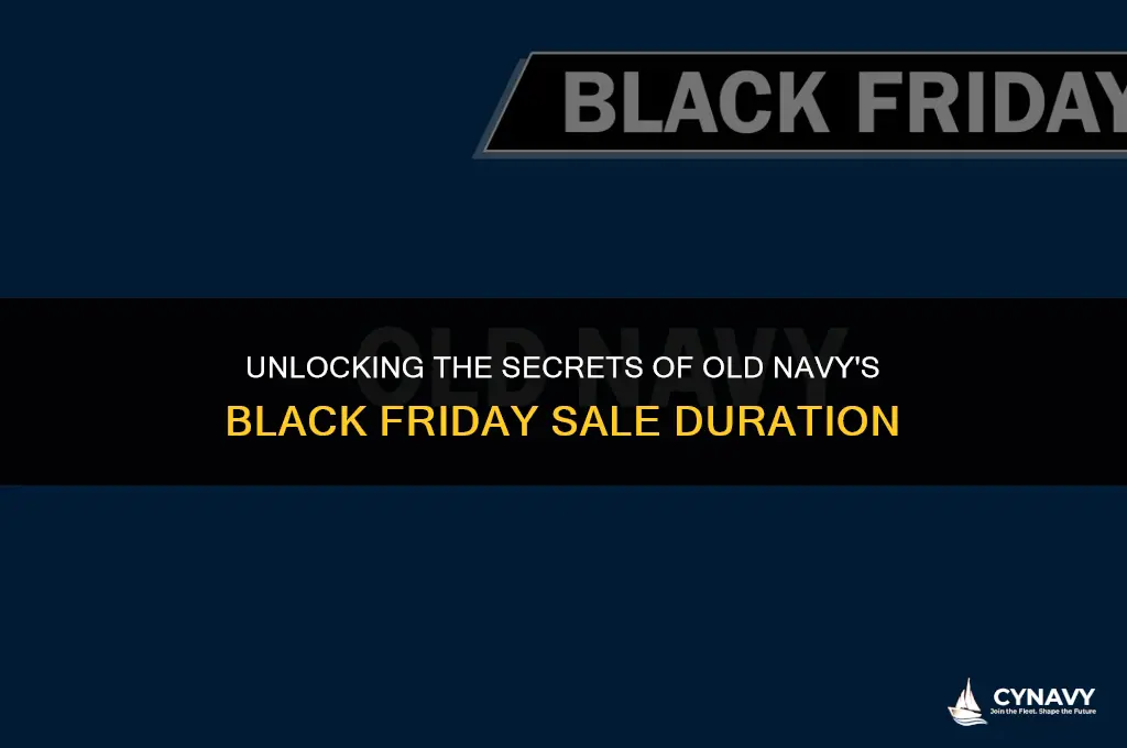 how long is old navy black friday sale