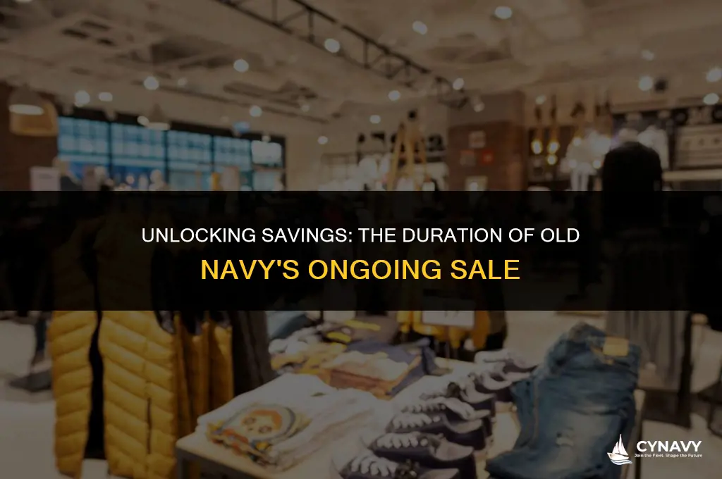 how long is old navy sale going on