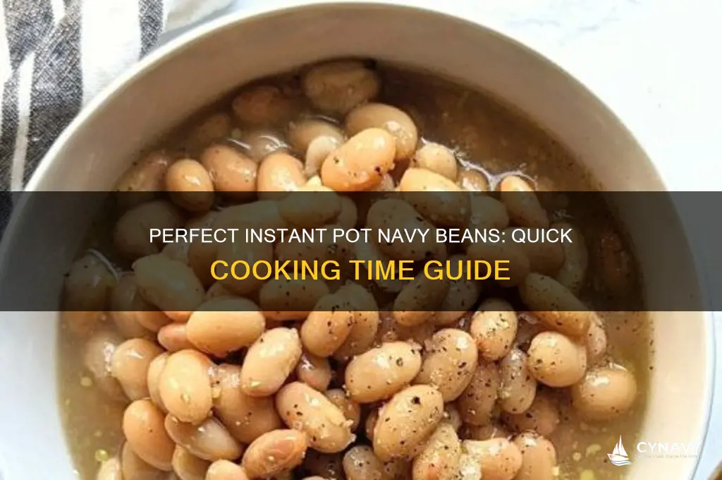 how long to cook navy beans in instant pot