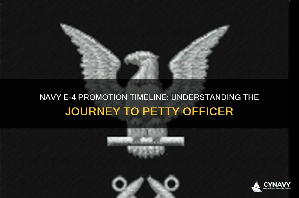 how long to get to e4 us navy