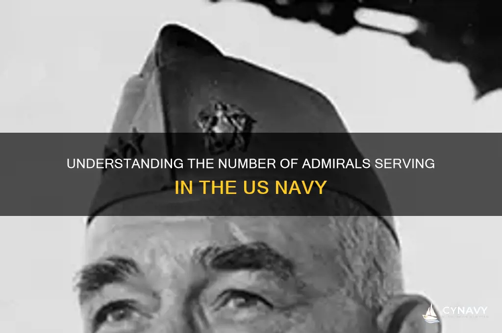 how many admirals are there in the us navy